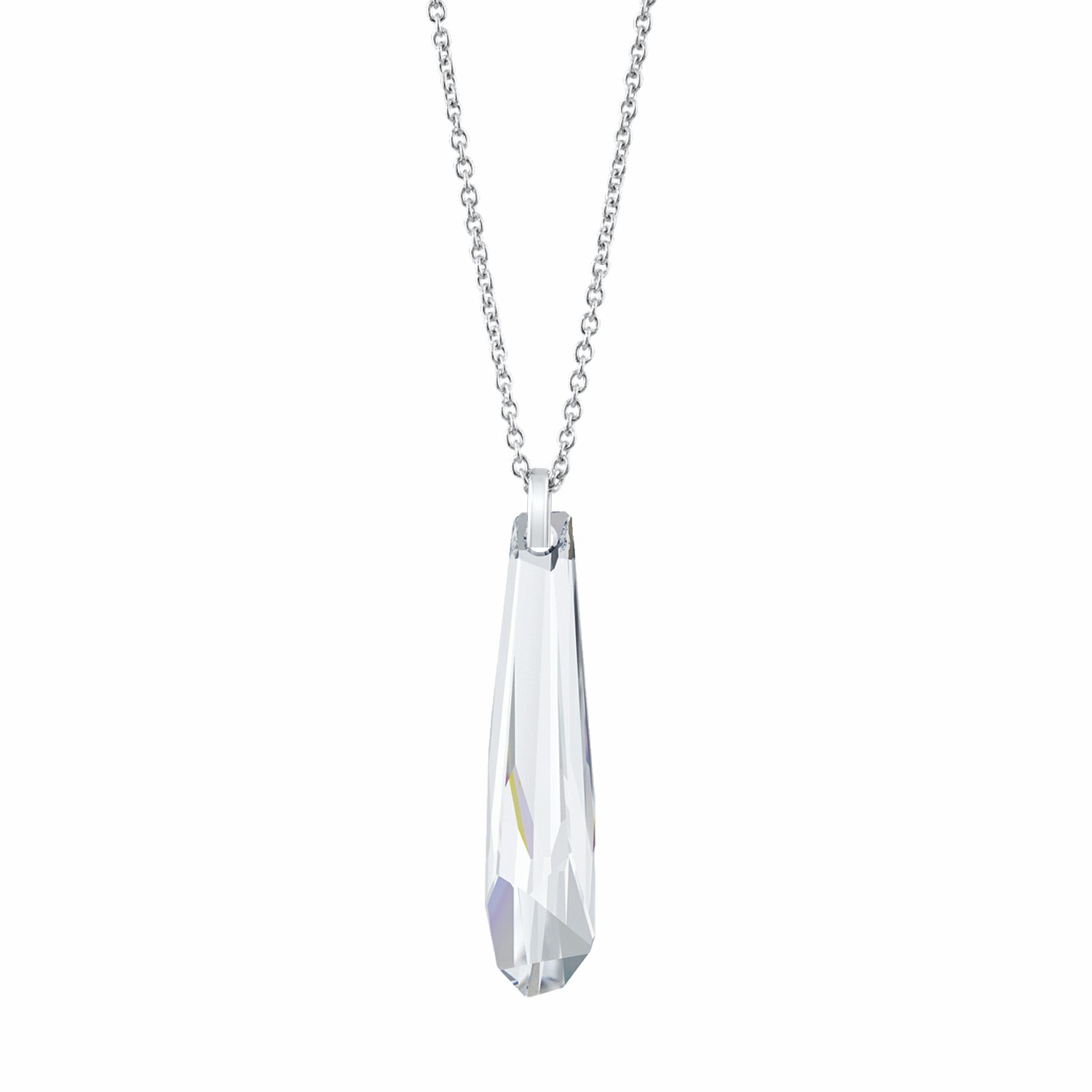 Swarovski® 6016 Crystal Crystalactite Gümüş Kolye