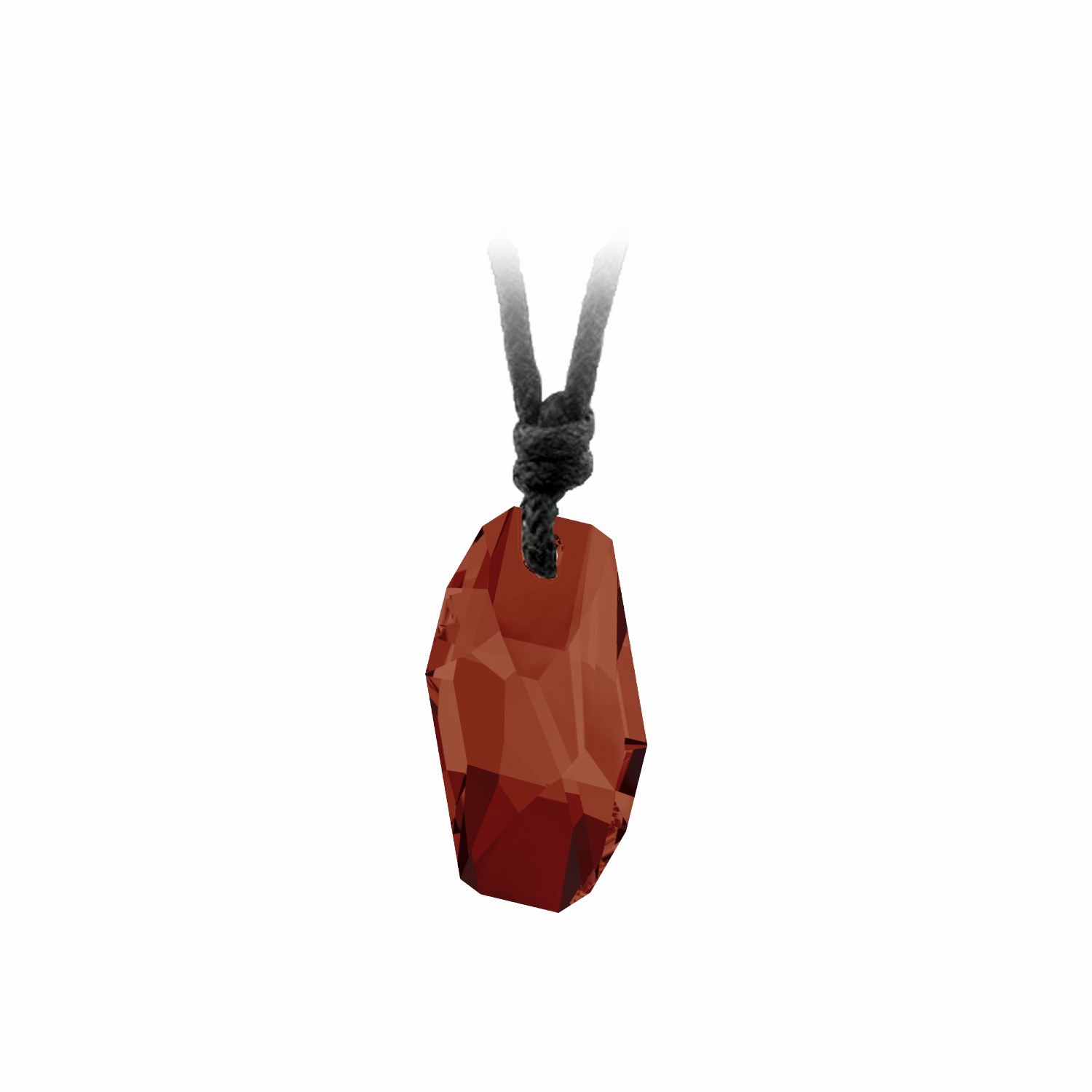 Swarovski Red Magma 6673 Meteor İpli Kolye