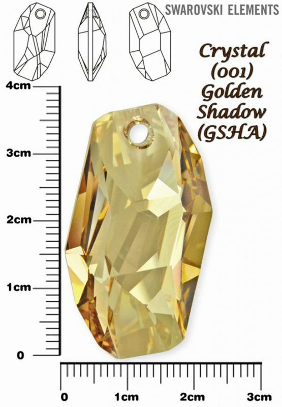 Swarovski Golden Shadow 6673 Meteor İpli Kolye