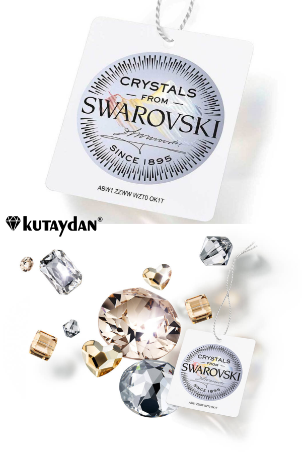 Kutaydan SWR Crystal 16 mm Beads Çam Kadın Gümüş Kolye